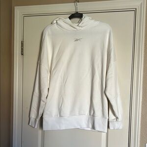 Reebok Men's White Hoodie Sweater
